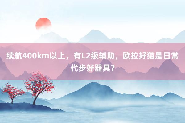 续航400km以上，有L2级辅助，欧拉好猫是日常代步好器具？